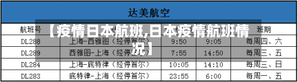 【疫情日本航班,日本疫情航班情况】-第2张图片