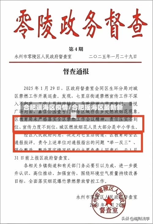 合肥遥海区疫情/合肥瑶海区最新新闻