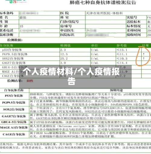 个人疫情材料/个人疫情报告-第2张图片