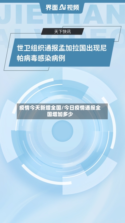 疫情今天新增全国/今日疫情通报全国增加多少