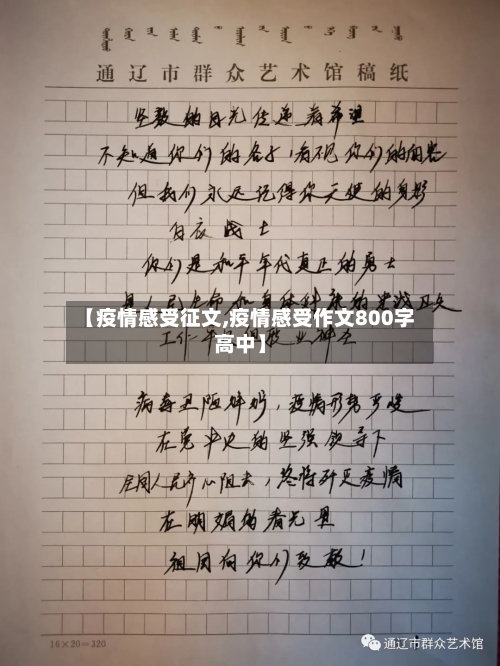 【疫情感受征文,疫情感受作文800字高中】