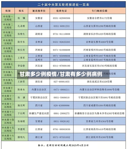 甘肃多少例疫情/甘肃有多少例病例-第3张图片