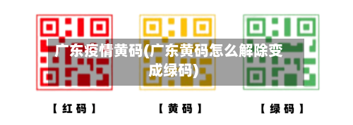 广东疫情黄码(广东黄码怎么解除变成绿码)-第3张图片