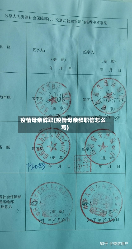 疫情母亲辞职(疫情母亲辞职信怎么写)-第3张图片